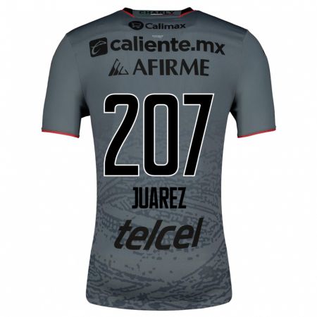 Kandiny Niño Camiseta José Juárez #207 Gris 2ª Equipación 2023/24 La Camisa Chile
