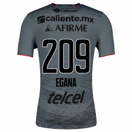 Kandiny Niño Camiseta Arath Egaña #209 Gris 2ª Equipación 2023/24 La Camisa Chile