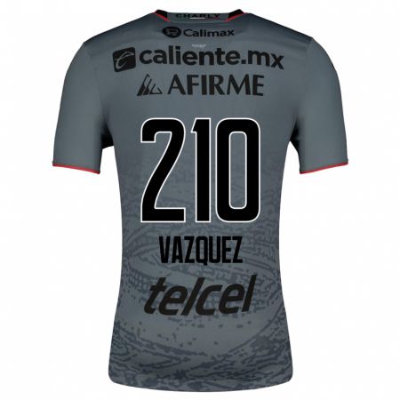 Kandiny Niño Camiseta Daniel Vázquez #210 Gris 2ª Equipación 2023/24 La Camisa Chile