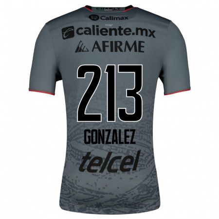Kandiny Niño Camiseta Óscar González #213 Gris 2ª Equipación 2023/24 La Camisa Chile