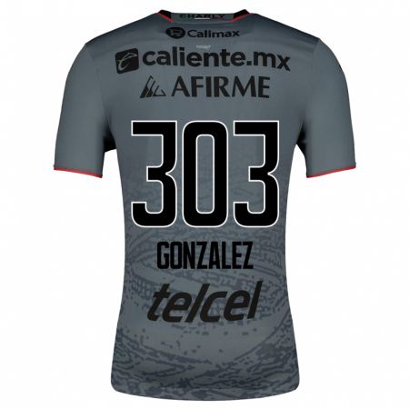 Kandiny Niño Camiseta Osmar González #303 Gris 2ª Equipación 2023/24 La Camisa Chile