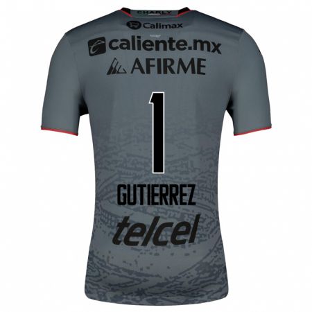 Kandiny Niño Camiseta Alejandra Gutiérrez #1 Gris 2ª Equipación 2023/24 La Camisa Chile