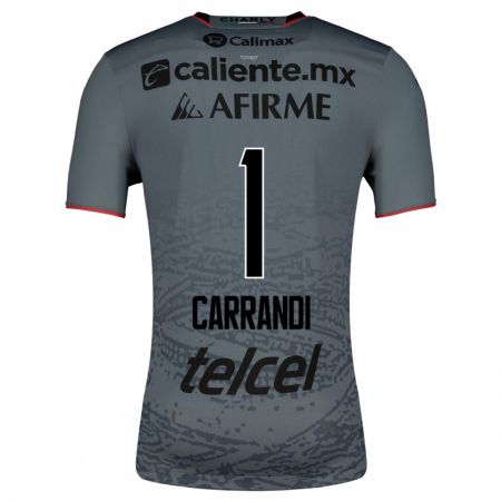 Kandiny Niño Camiseta Daniela Carrandi #1 Gris 2ª Equipación 2023/24 La Camisa Chile