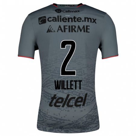Kandiny Niño Camiseta Adyson Willett #2 Gris 2ª Equipación 2023/24 La Camisa Chile