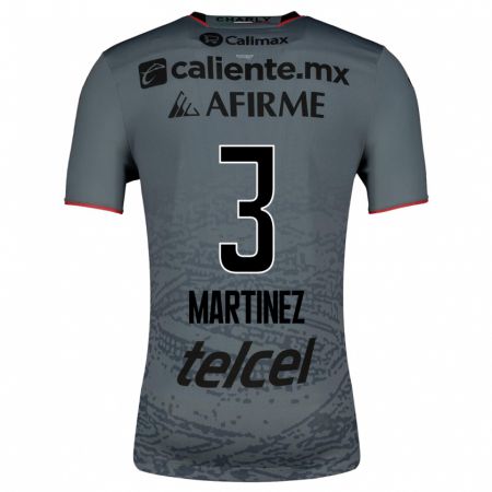 Kandiny Niño Camiseta Nathaly Martínez #3 Gris 2ª Equipación 2023/24 La Camisa Chile