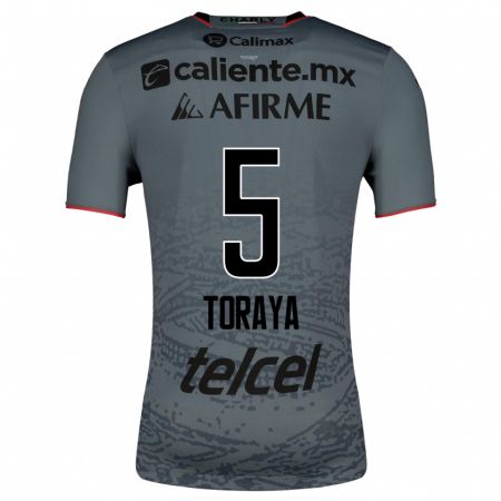 Kandiny Niño Camiseta Yadira Toraya #5 Gris 2ª Equipación 2023/24 La Camisa Chile