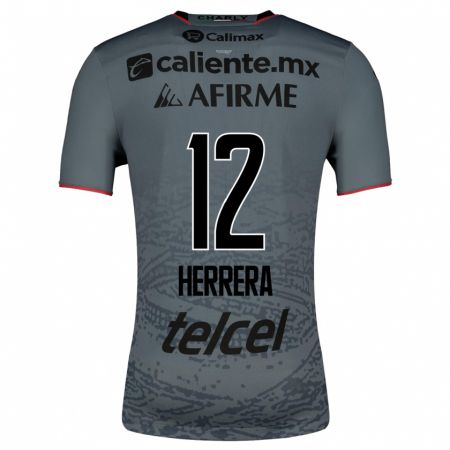 Kandiny Niño Camiseta Melissa Herrera #12 Gris 2ª Equipación 2023/24 La Camisa Chile