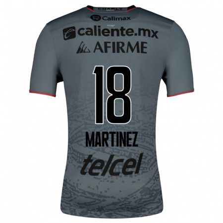 Kandiny Niño Camiseta Natividad Martínez #18 Gris 2ª Equipación 2023/24 La Camisa Chile