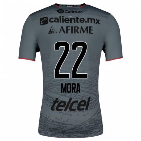 Kandiny Niño Camiseta Bianca Mora #22 Gris 2ª Equipación 2023/24 La Camisa Chile
