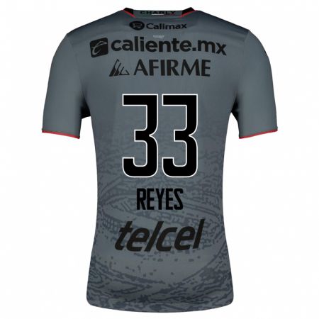 Kandiny Niño Camiseta Jazmín Reyes #33 Gris 2ª Equipación 2023/24 La Camisa Chile