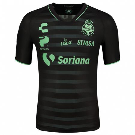 Kandiny Niño Camiseta Doryan Murillo #335 Negro 2ª Equipación 2023/24 La Camisa Chile