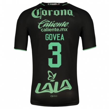 Kandiny Niño Camiseta Ismael Govea #3 Negro 2ª Equipación 2023/24 La Camisa Chile