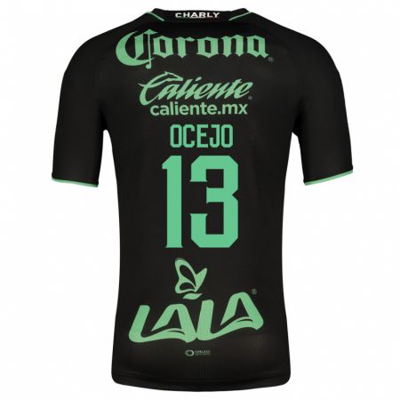 Kandiny Niño Camiseta Jesús Ocejo #13 Negro 2ª Equipación 2023/24 La Camisa Chile
