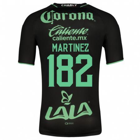 Kandiny Niño Camiseta Diego Martínez #182 Negro 2ª Equipación 2023/24 La Camisa Chile