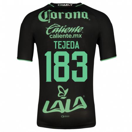 Kandiny Niño Camiseta Juan Tejeda #183 Negro 2ª Equipación 2023/24 La Camisa Chile