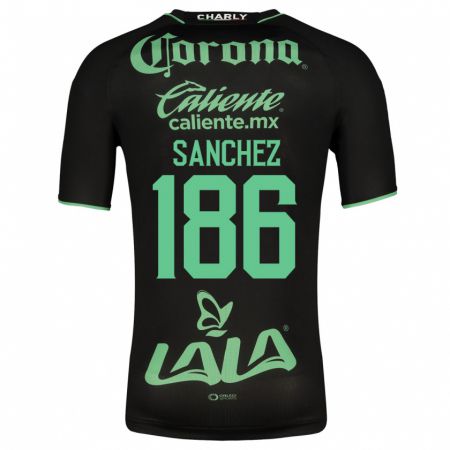 Kandiny Niño Camiseta David Sánchez #186 Negro 2ª Equipación 2023/24 La Camisa Chile