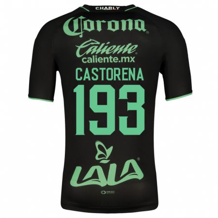 Kandiny Niño Camiseta Damián Castorena #193 Negro 2ª Equipación 2023/24 La Camisa Chile