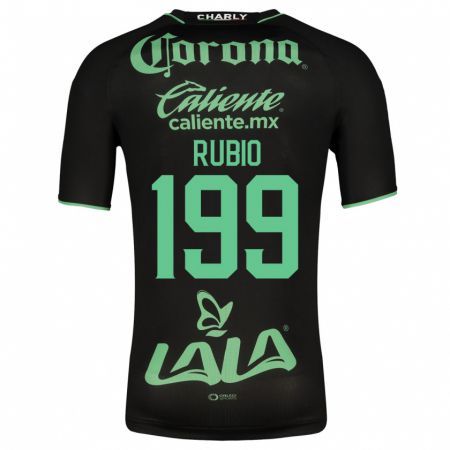 Kandiny Niño Camiseta Ronaldo Rubio #199 Negro 2ª Equipación 2023/24 La Camisa Chile