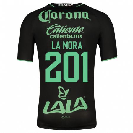 Kandiny Niño Camiseta Luis De La Mora #201 Negro 2ª Equipación 2023/24 La Camisa Chile