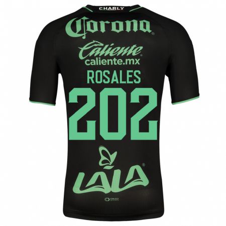 Kandiny Niño Camiseta Luis Rosales #202 Negro 2ª Equipación 2023/24 La Camisa Chile