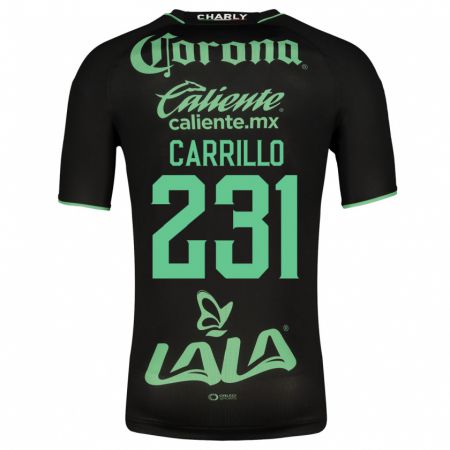 Kandiny Niño Camiseta Ángel Carrillo #231 Negro 2ª Equipación 2023/24 La Camisa Chile
