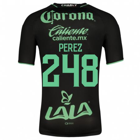 Kandiny Niño Camiseta Jonathan Pérez #248 Negro 2ª Equipación 2023/24 La Camisa Chile