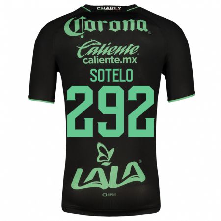 Kandiny Niño Camiseta José Sotelo #292 Negro 2ª Equipación 2023/24 La Camisa Chile