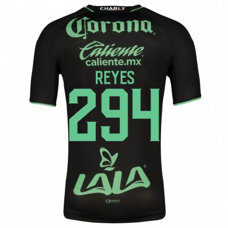 Kandiny Niño Camiseta Máximo Reyes #294 Negro 2ª Equipación 2023/24 La Camisa Chile