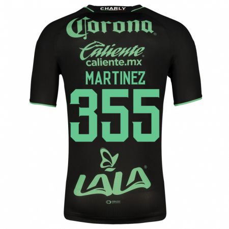 Kandiny Niño Camiseta Leonardo Martinez #355 Negro 2ª Equipación 2023/24 La Camisa Chile