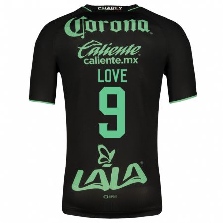 Kandiny Niño Camiseta Juelle Love #9 Negro 2ª Equipación 2023/24 La Camisa Chile