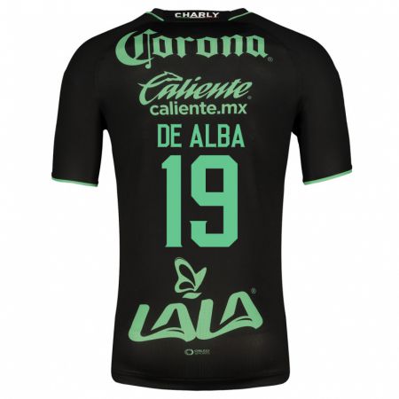 Kandiny Niño Camiseta Luisa De Alba #19 Negro 2ª Equipación 2023/24 La Camisa Chile