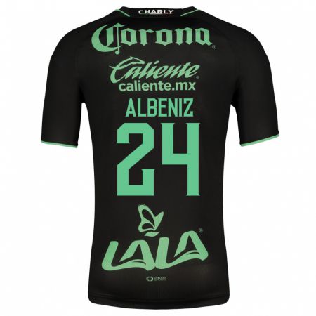 Kandiny Niño Camiseta Maika Albéniz #24 Negro 2ª Equipación 2023/24 La Camisa Chile