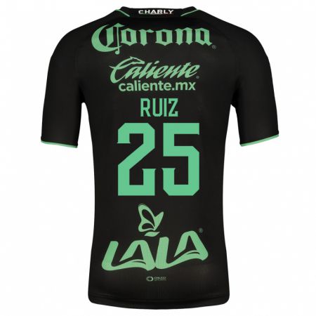 Kandiny Niño Camiseta Michel Ruíz #25 Negro 2ª Equipación 2023/24 La Camisa Chile