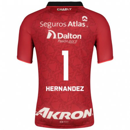 Kandiny Niño Camiseta José Hernández #1 Rojo 2ª Equipación 2023/24 La Camisa Chile