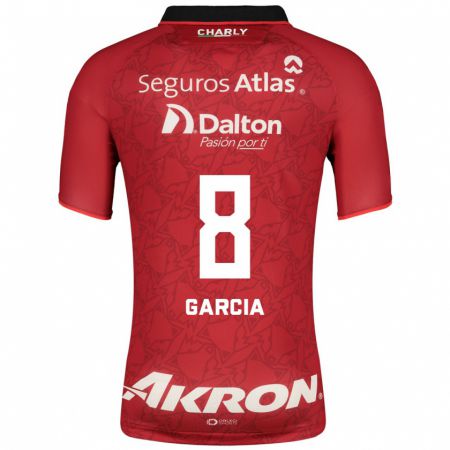 Kandiny Niño Camiseta Mateo García #8 Rojo 2ª Equipación 2023/24 La Camisa Chile