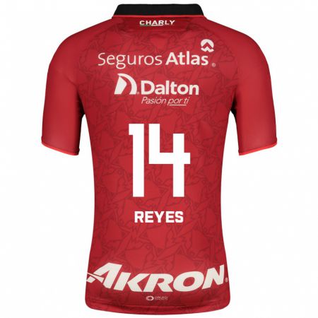 Kandiny Niño Camiseta Luis Reyes #14 Rojo 2ª Equipación 2023/24 La Camisa Chile