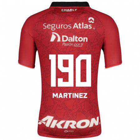 Kandiny Niño Camiseta Luis Carlos Martínez #190 Rojo 2ª Equipación 2023/24 La Camisa Chile