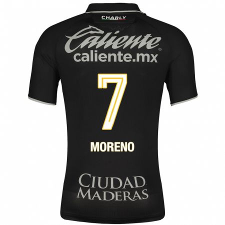 Kandiny Niño Camiseta Iván Moreno #7 Negro 2ª Equipación 2023/24 La Camisa Chile