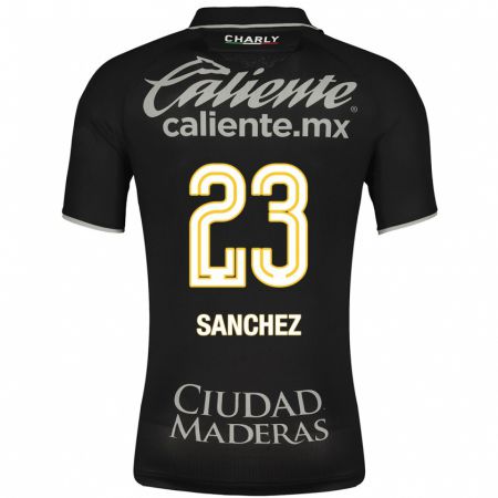 Kandiny Niño Camiseta Borja Sánchez #23 Negro 2ª Equipación 2023/24 La Camisa Chile