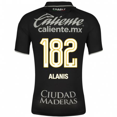 Kandiny Niño Camiseta Alejandro Alanís #182 Negro 2ª Equipación 2023/24 La Camisa Chile