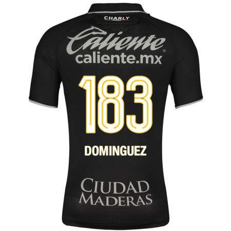 Kandiny Niño Camiseta Jesús Domínguez #183 Negro 2ª Equipación 2023/24 La Camisa Chile