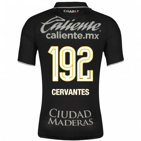 Kandiny Niño Camiseta Luis Cervantes #192 Negro 2ª Equipación 2023/24 La Camisa Chile