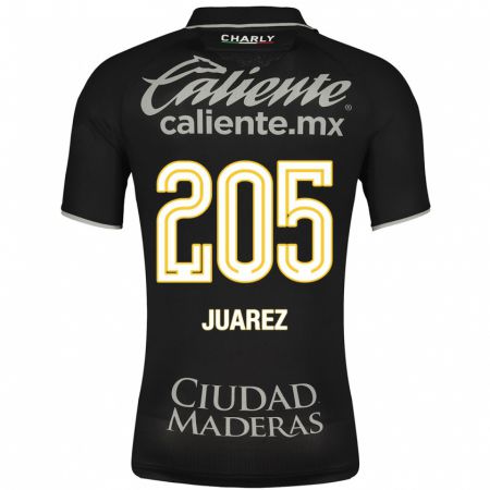 Kandiny Niño Camiseta Moisés Juárez #205 Negro 2ª Equipación 2023/24 La Camisa Chile