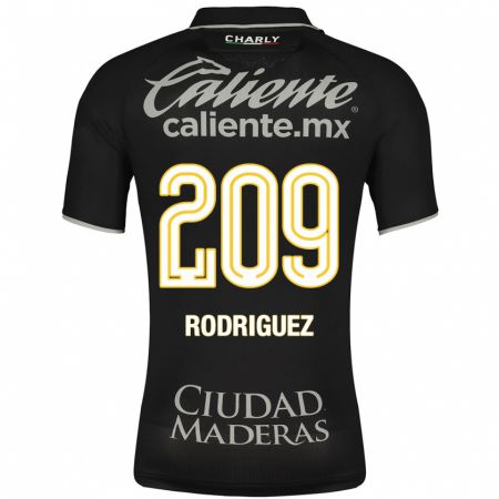 Kandiny Niño Camiseta Víctor Rodríguez #209 Negro 2ª Equipación 2023/24 La Camisa Chile