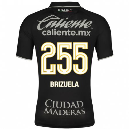 Kandiny Niño Camiseta Juan Brizuela #255 Negro 2ª Equipación 2023/24 La Camisa Chile
