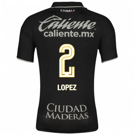 Kandiny Niño Camiseta Vanessa López #2 Negro 2ª Equipación 2023/24 La Camisa Chile