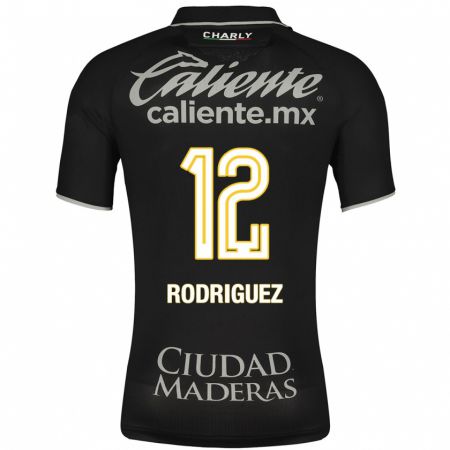 Kandiny Niño Camiseta Lixy Rodríguez #12 Negro 2ª Equipación 2023/24 La Camisa Chile