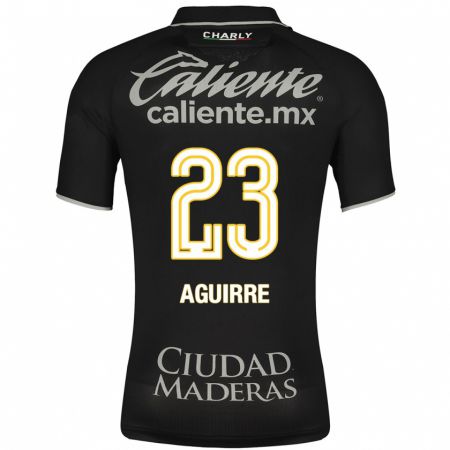 Kandiny Niño Camiseta Zoe Aguirre #23 Negro 2ª Equipación 2023/24 La Camisa Chile