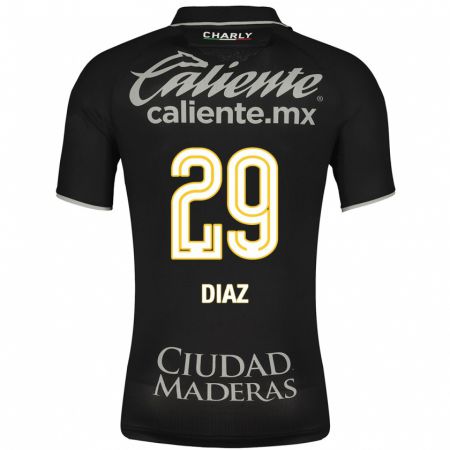 Kandiny Niño Camiseta Kenia Díaz #29 Negro 2ª Equipación 2023/24 La Camisa Chile