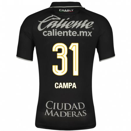 Kandiny Niño Camiseta Marlyn Campa #31 Negro 2ª Equipación 2023/24 La Camisa Chile